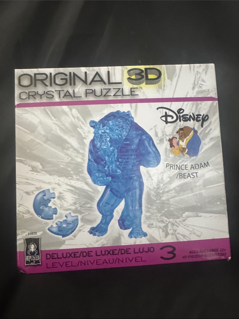 Disney Blue Prince Adam / Beast 3D Crystal Puzzle